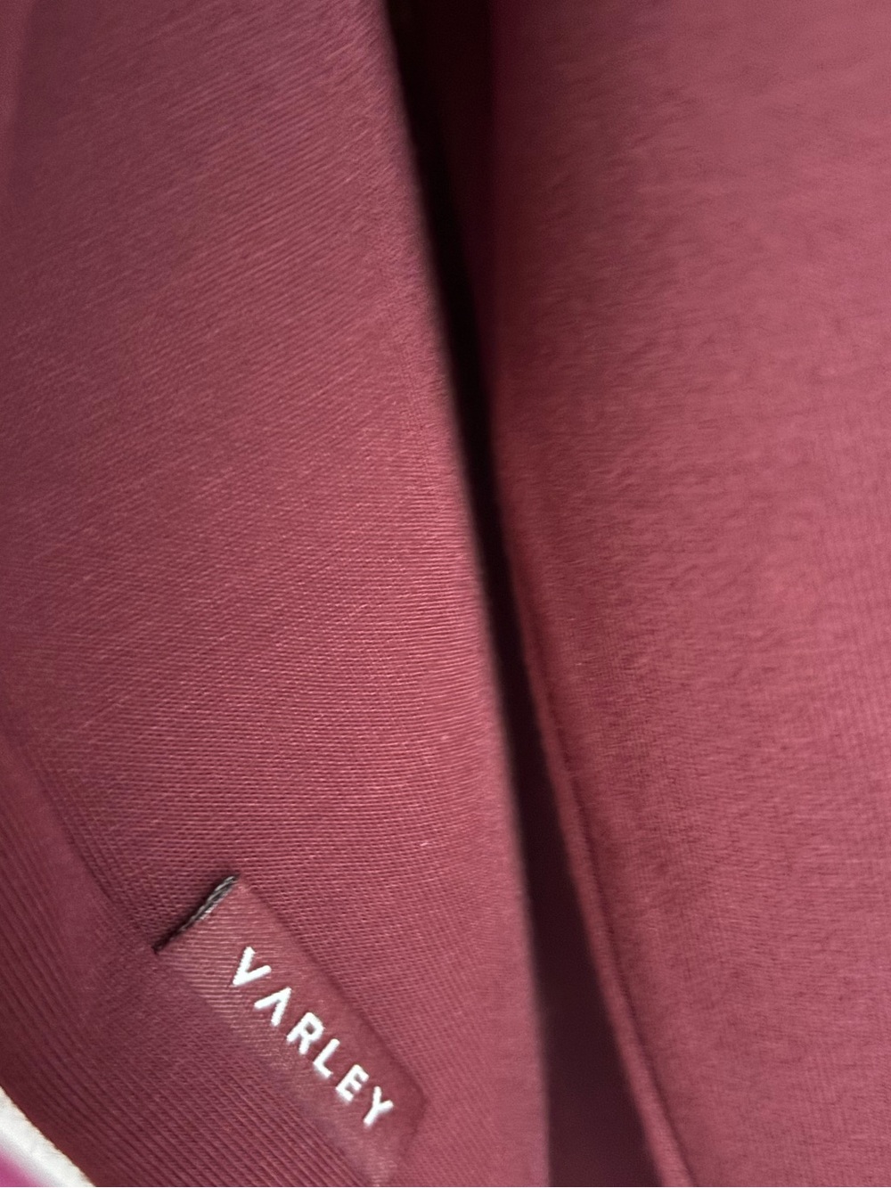 Varley Zip-Front Pullover in Deep Burgundy - Picture 8 of 8